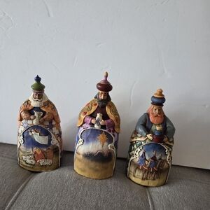 Jim Shore Heartwood Creek Colorful Three Wise Men Figurines